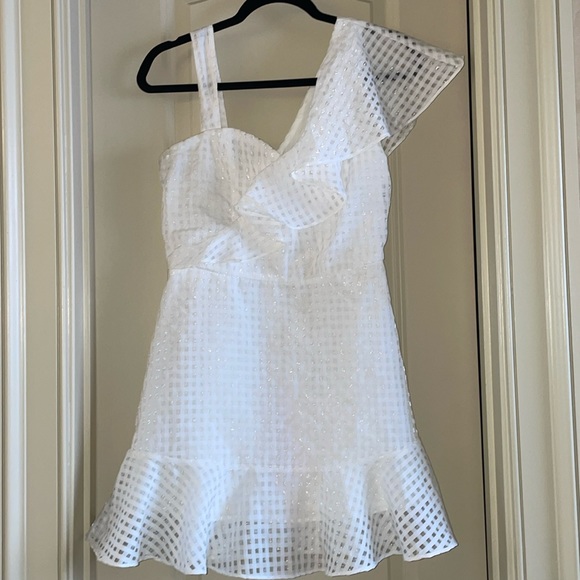 White Ruffle Dress - Picture 6 of 11
